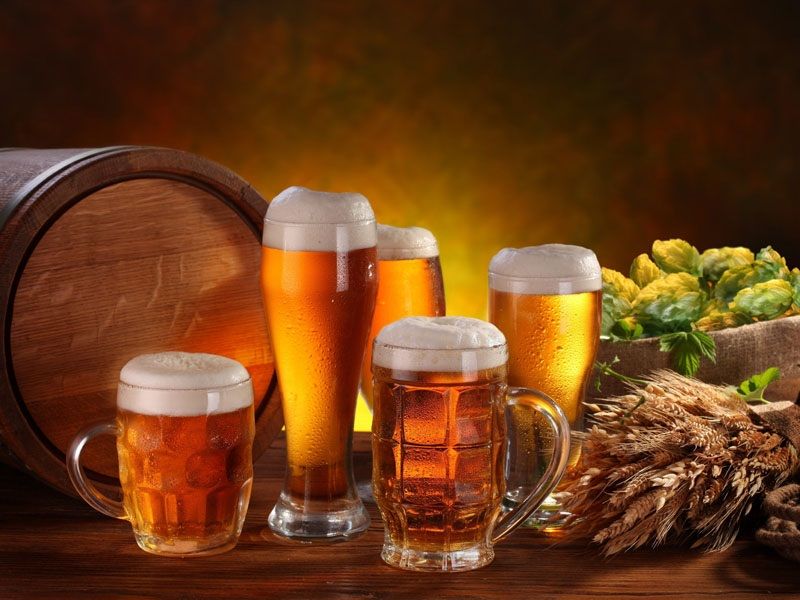 bia chứa protein, vitamin B1 có tác dụng tăng cường sự phát triển của các biểu bì