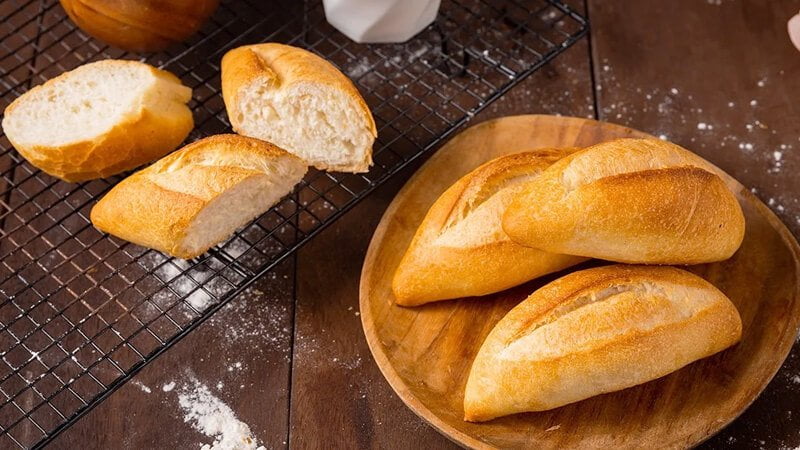 Bánh mì không nhân hoàn toàn nguyên chất