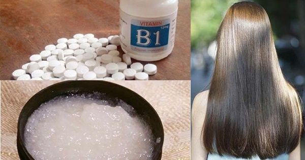 Ủ tóc bằng vitamin B1 kích thích tóc mọc nhanh