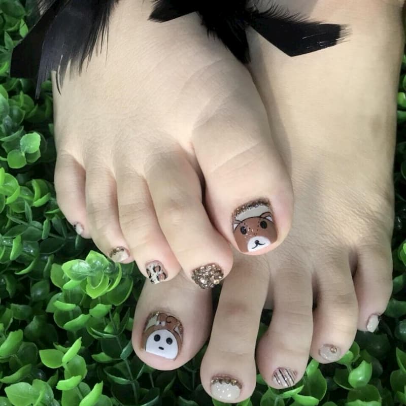 Maggi Nails  móng chân cute dành cho ce nào thích vẽ hoạt  Facebook