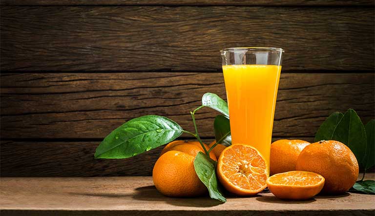 200ml nước cam là đủ cho lượng nước mỗi ngày