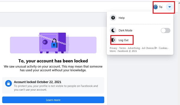 Tài khoản facebook bị khóa vĩnh viễn