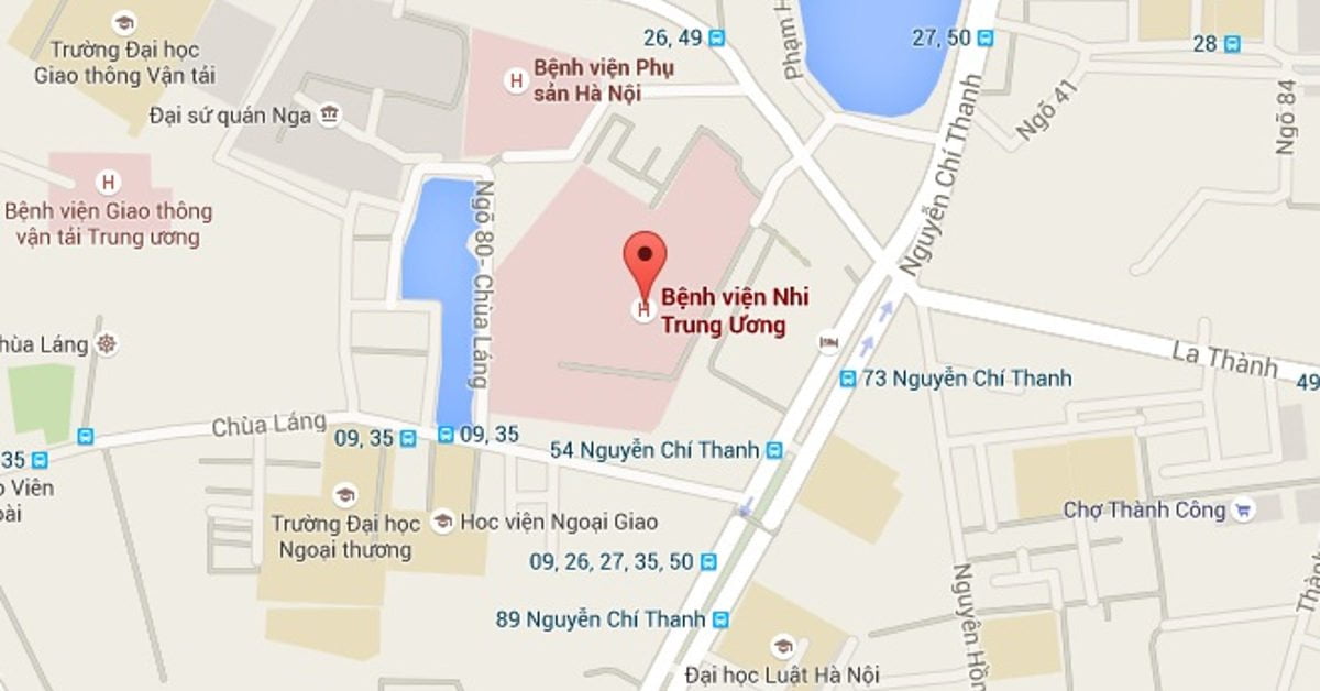 Bệnh viện nằm tại số 18/879 La Thành, phường Láng Thượng, quận Đống Đa, Thành phố Hà Nội