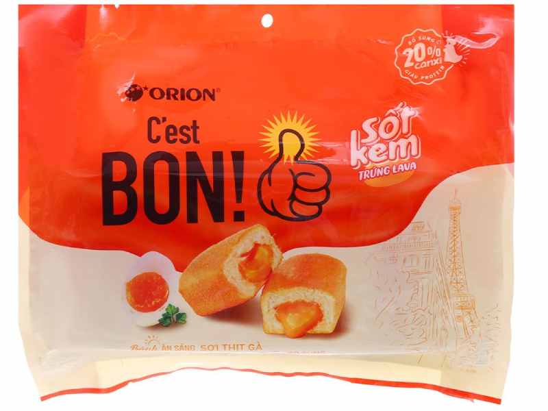 Bánh c'est bon bao nhiêu calo? Có khoảng 350 calo trong 1 túi bánh c'est bon