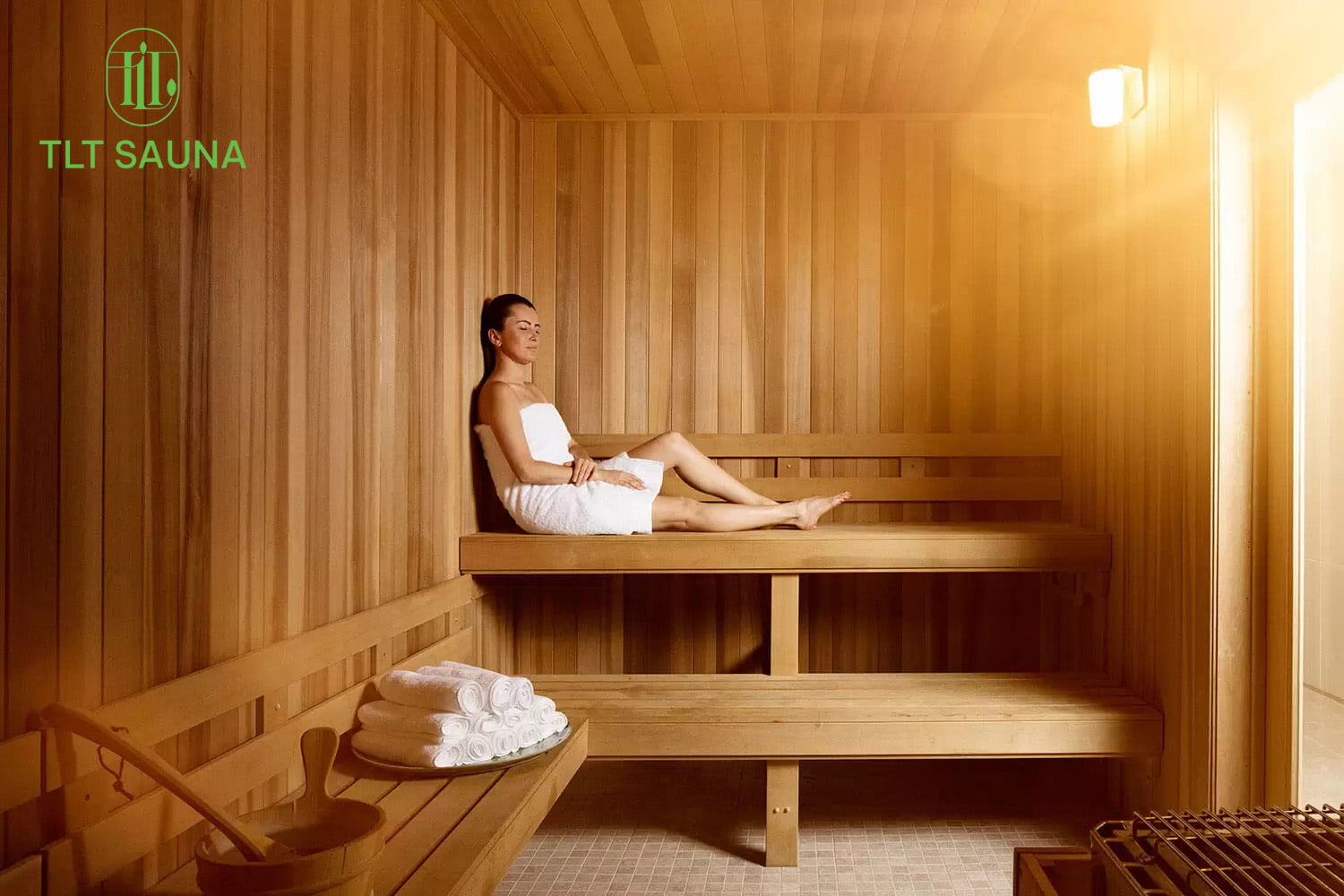 Phòng xông hơi TLT Sauna là một không gian yên tĩnh để thư giãn và phục hồi sức khỏe